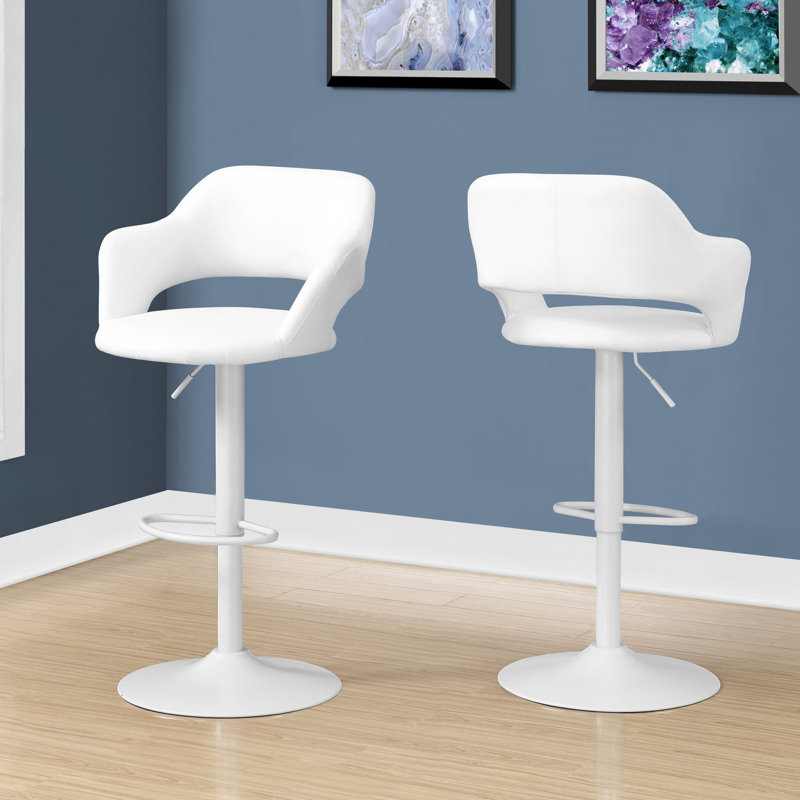 Orren Ellis Iva Adjustable Height Swivel Bar Stool & Reviews Wayfair.ca